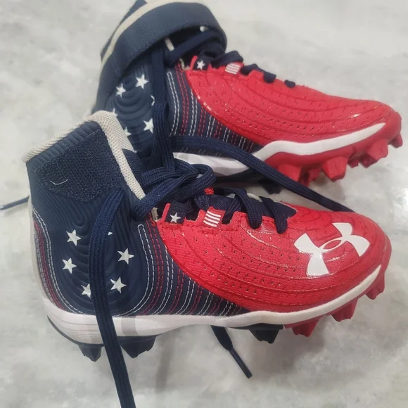 Under Armour Youth High Top Cleats 1K - Picture 8 of 10